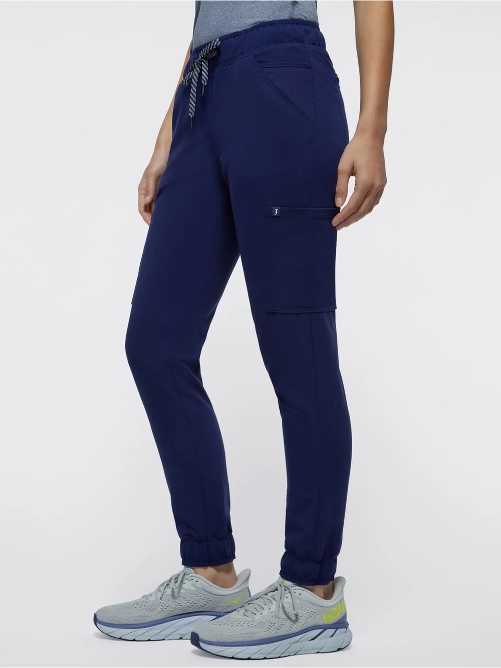 Jaanuu Women's Mesh-Enhanced Scrub Jogger Navy